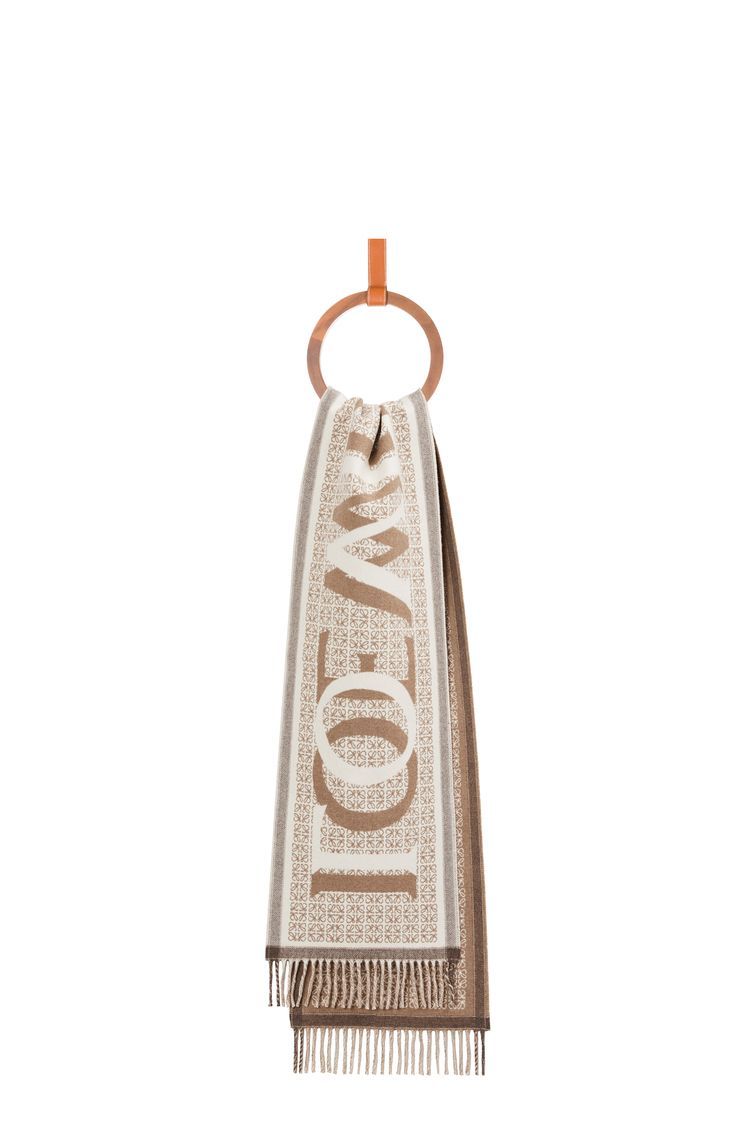 LOEWE Love scarf in wool and cashmere