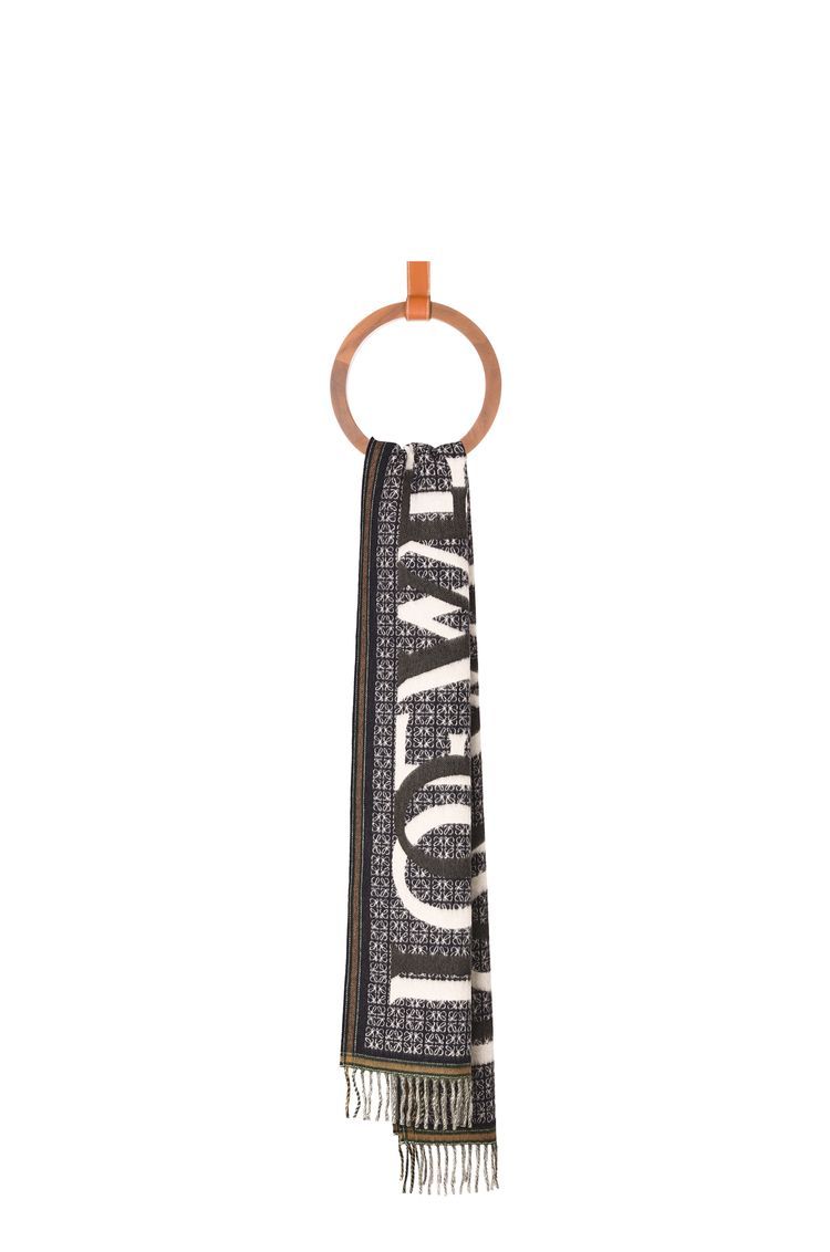 LOEWE Love scarf in wool and cashmere