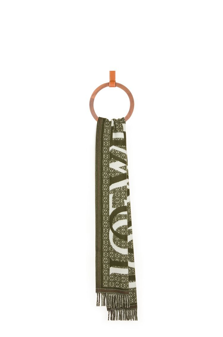 LOEWE Love scarf in wool and cashmere