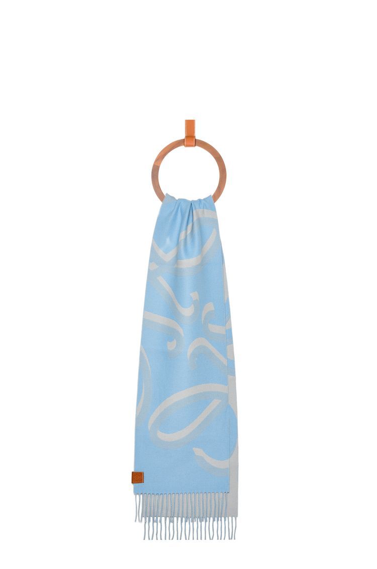 Scarf in wool and cashmere