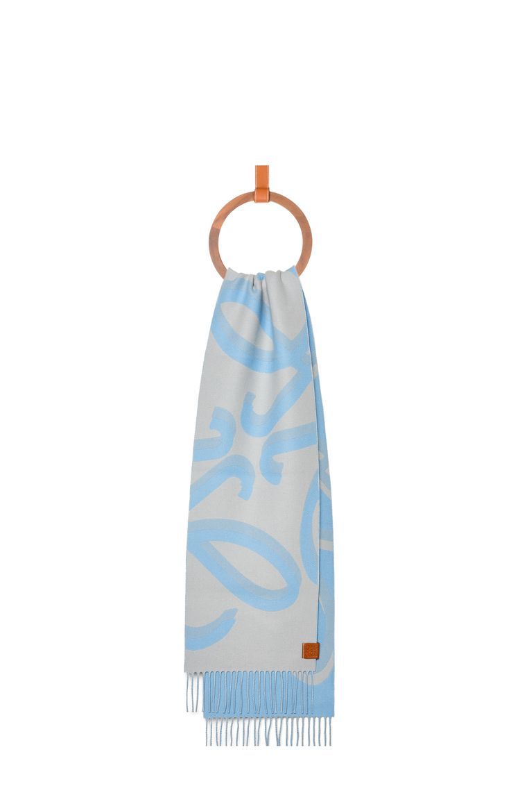 Scarf in wool and cashmere