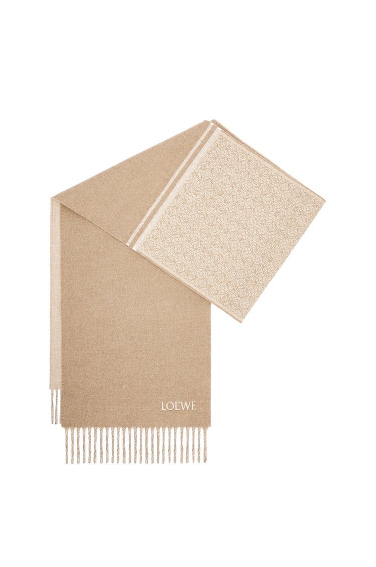 Scarf in wool and cashmere