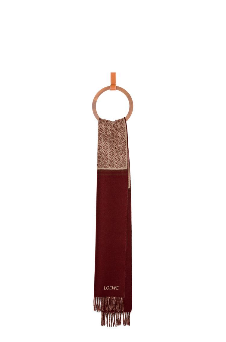 Scarf in wool and cashmere