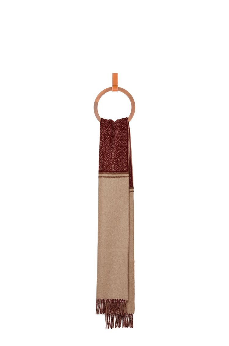 Scarf in wool and cashmere