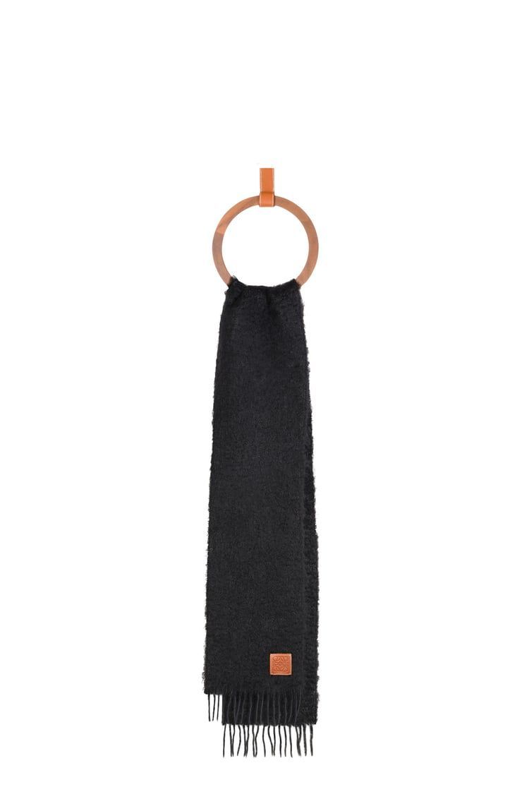 Scarf in mohair and wool