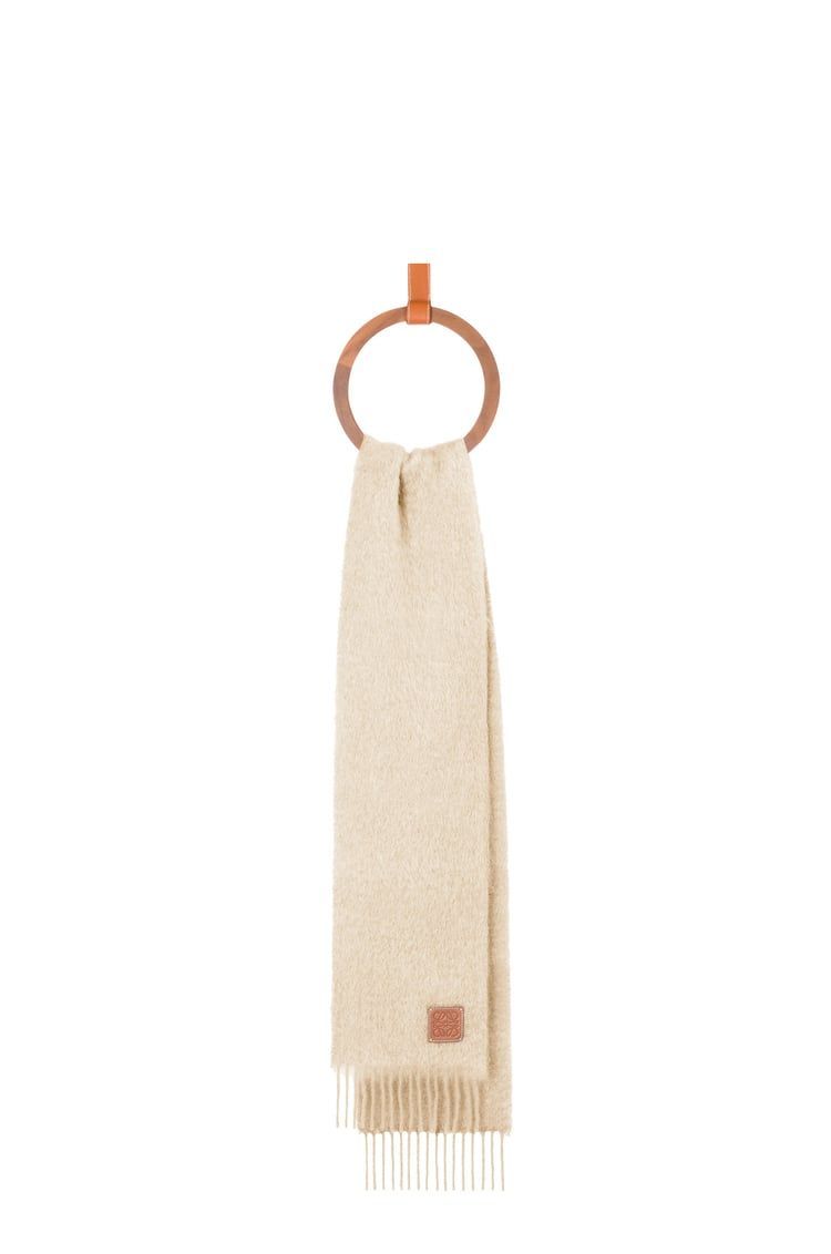 Scarf in mohair and wool