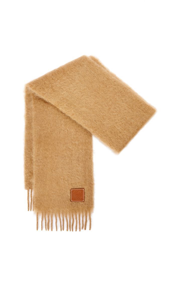 Scarf in mohair and wool