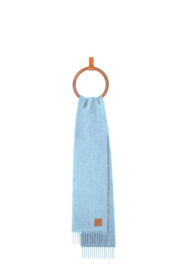 Scarf in mohair and wool