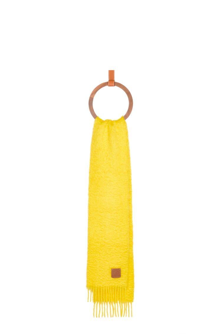 Scarf in mohair and wool