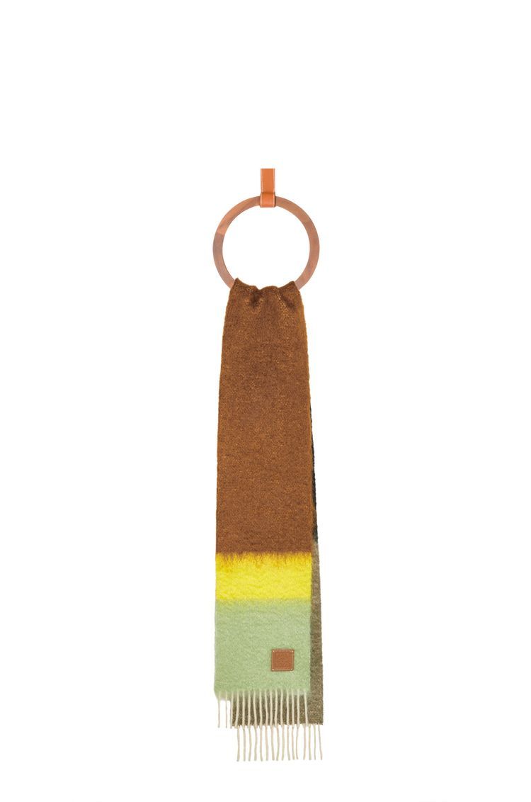 Scarf in mohair and wool