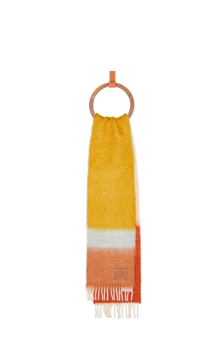 Scarf in mohair and wool