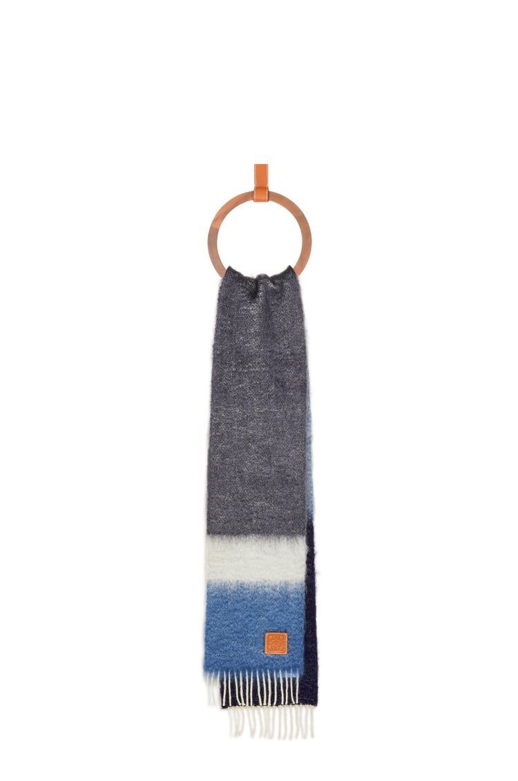 Scarf in mohair and wool