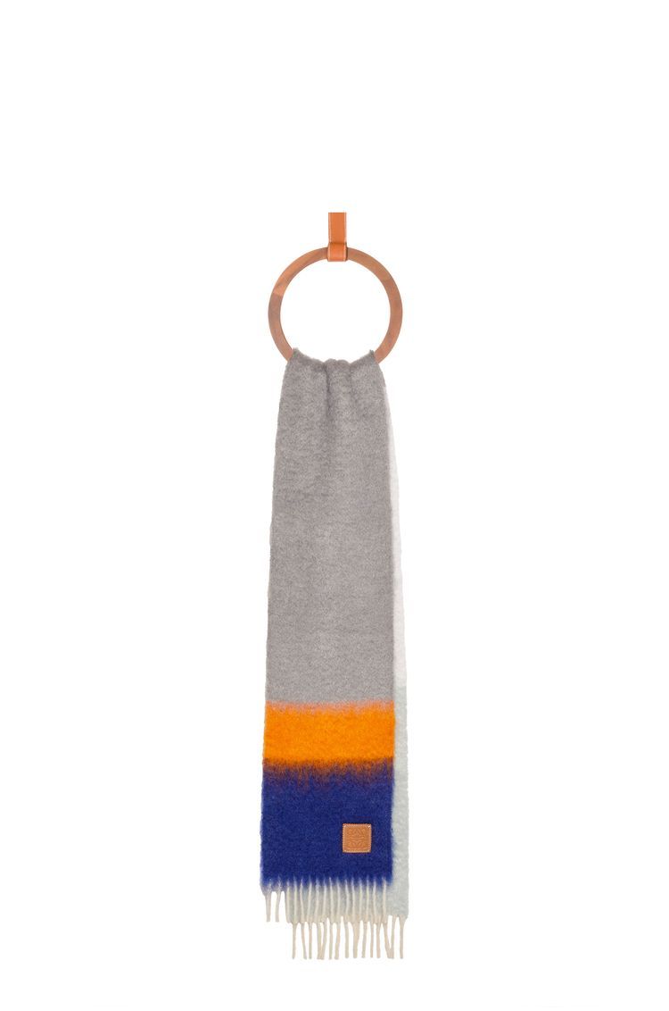 Scarf in mohair and wool