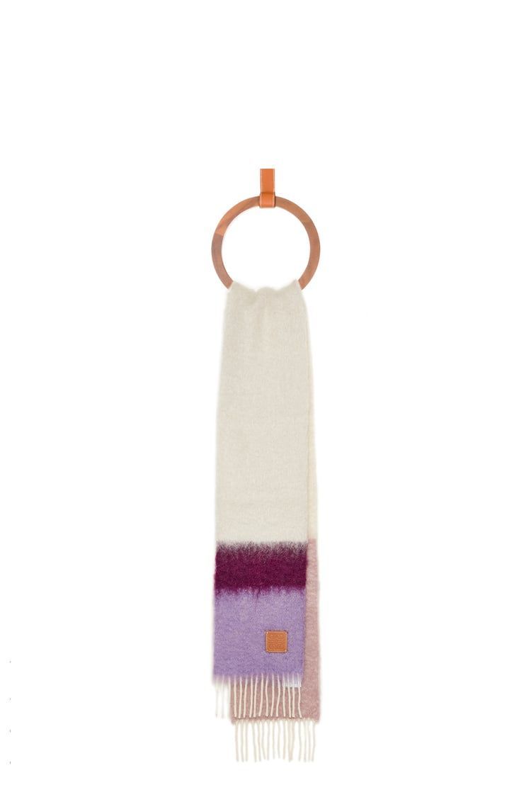 Scarf in mohair and wool