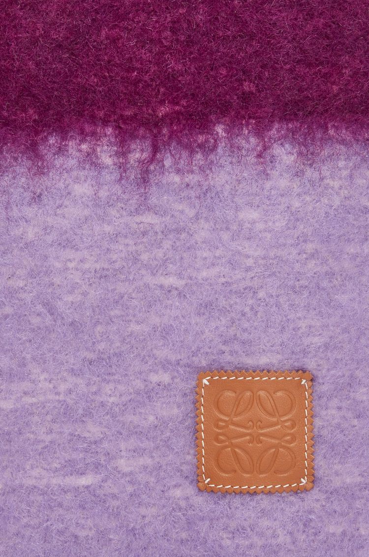 Scarf in mohair and wool
