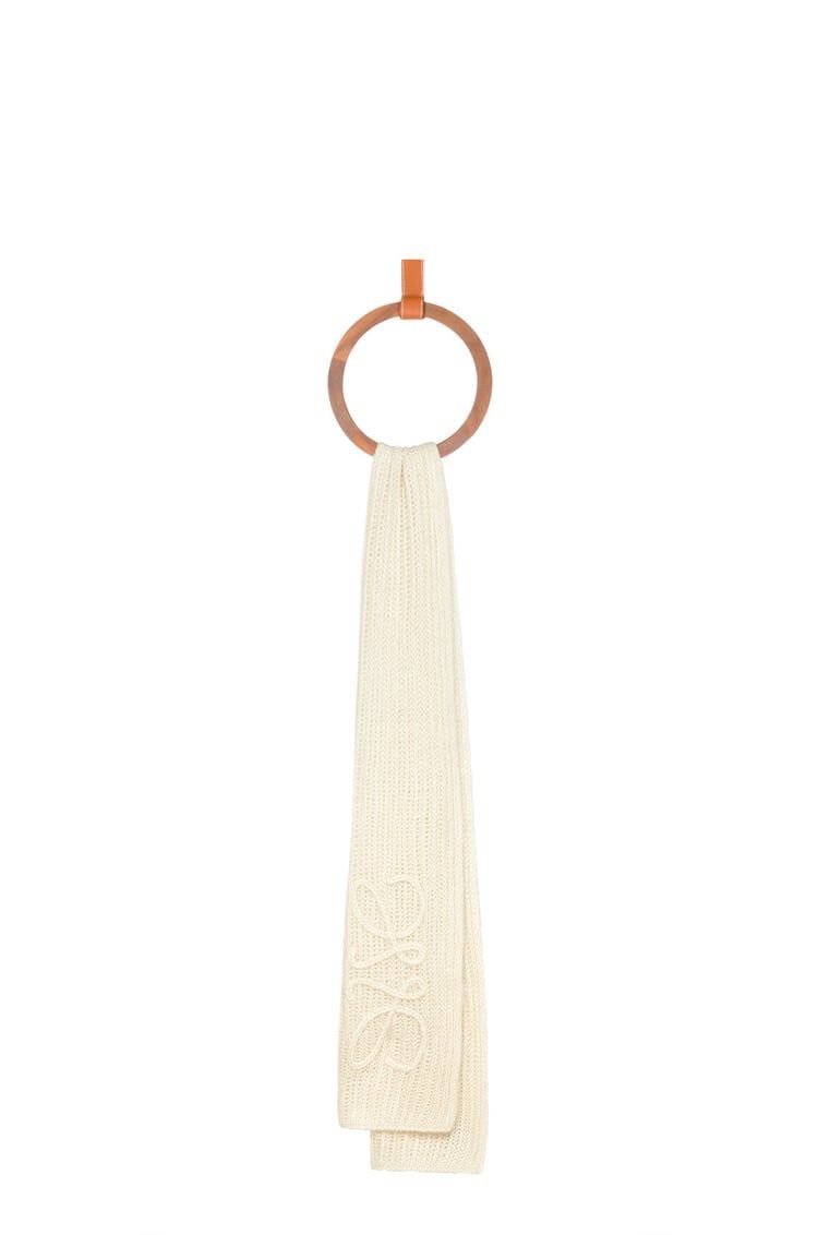 Anagram scarf in mohair blend