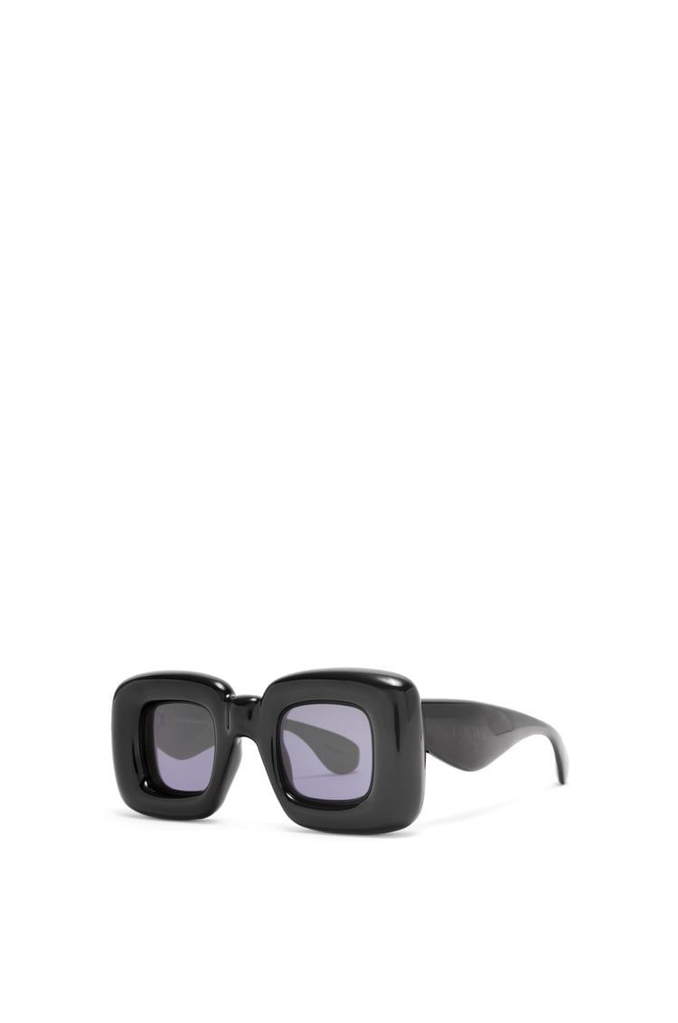 Inflated rectangular sunglasses in nylon