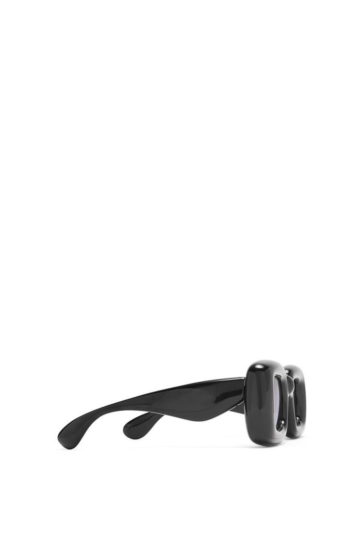 Inflated rectangular sunglasses in nylon