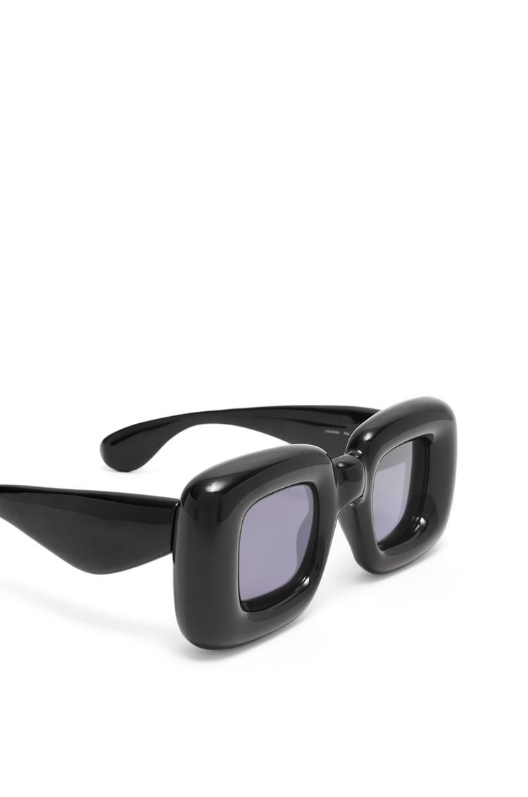 Inflated rectangular sunglasses in nylon