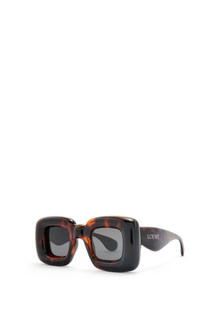 Inflated rectangular sunglasses in nylon