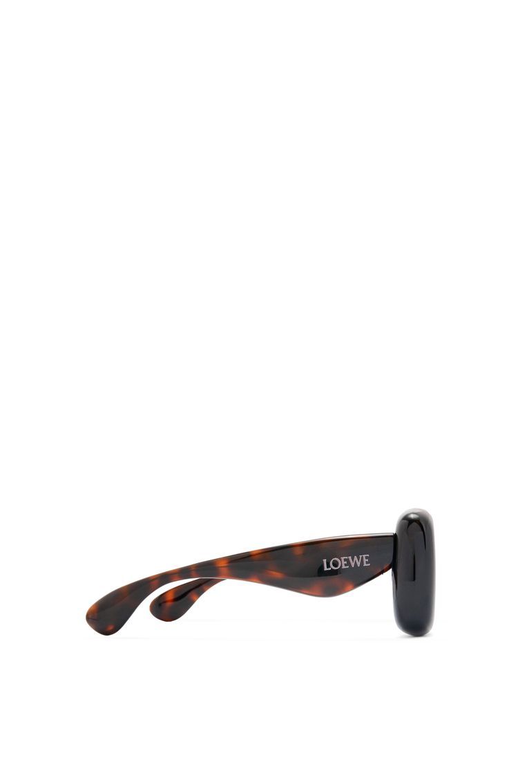 Inflated rectangular sunglasses in nylon