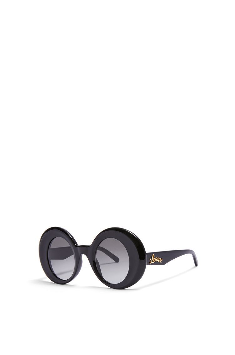 Oversized round sunglasses in acetate