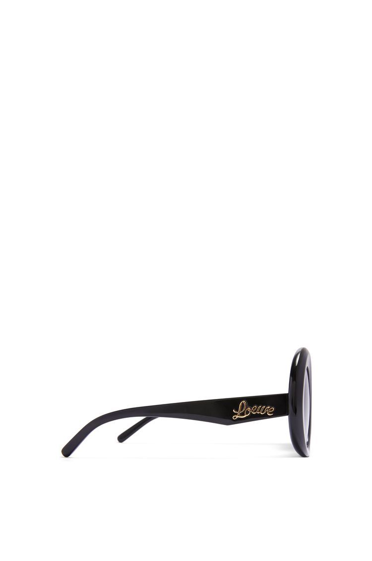 Oversized round sunglasses in acetate