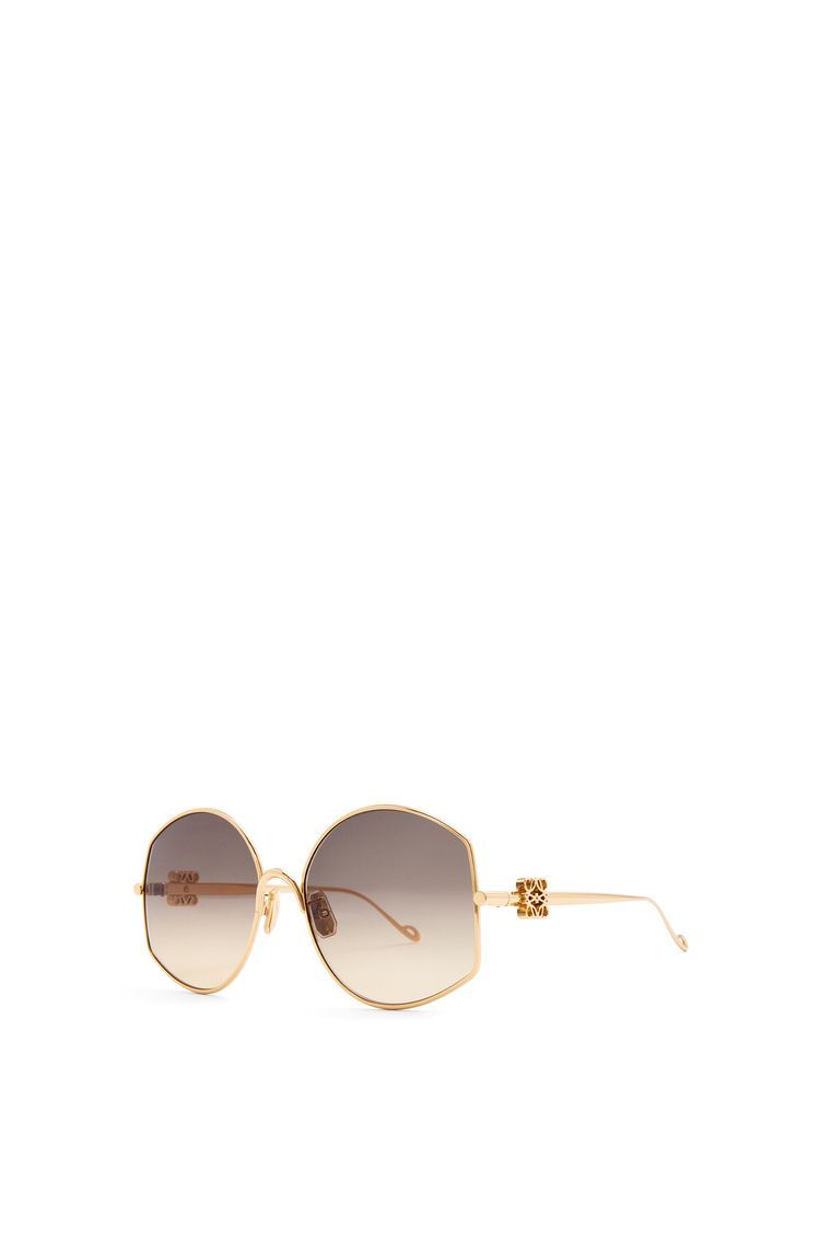 Oversize sunglasses in metal