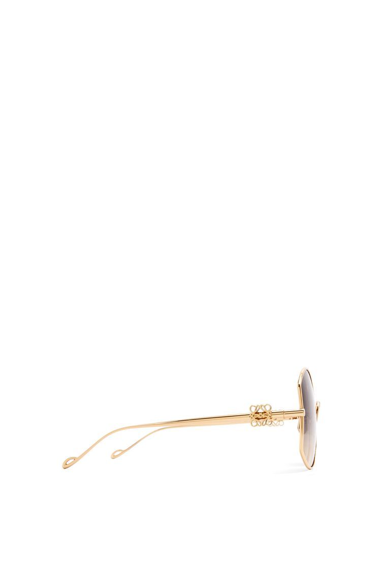 Oversize sunglasses in metal