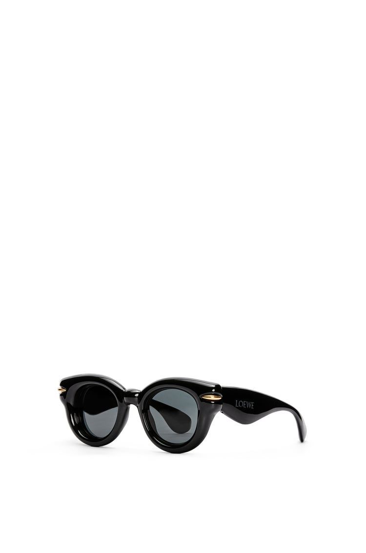 Inflated round sunglasses in nylon