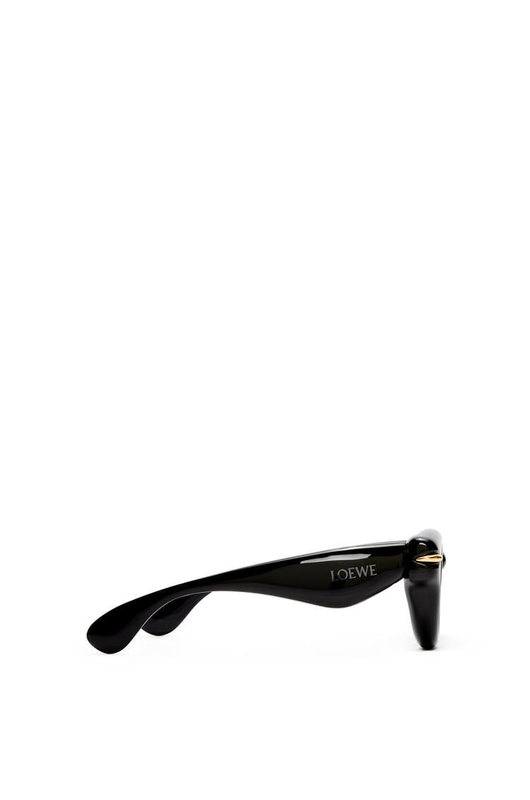 Inflated round sunglasses in nylon