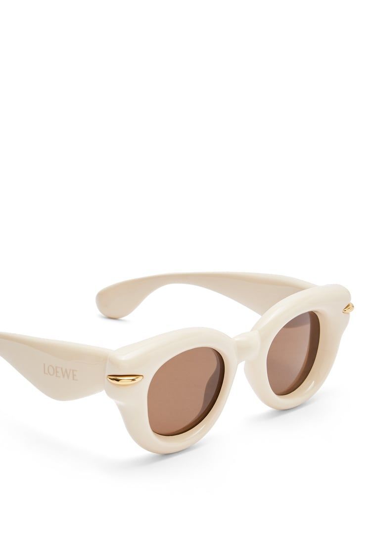 Inflated round sunglasses in nylon