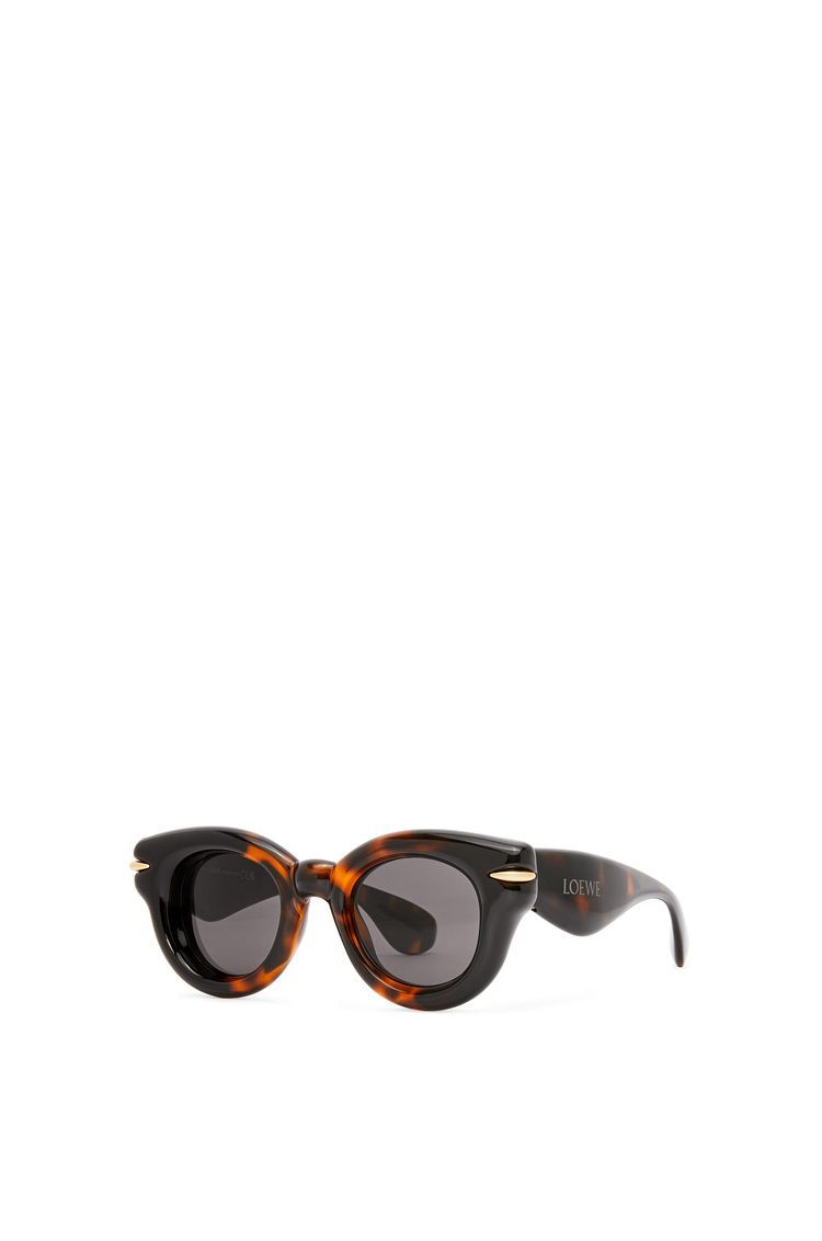 Inflated round sunglasses in nylon