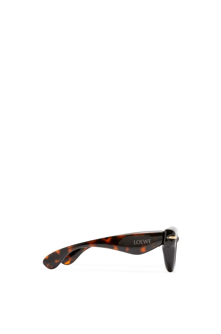 Inflated round sunglasses in nylon