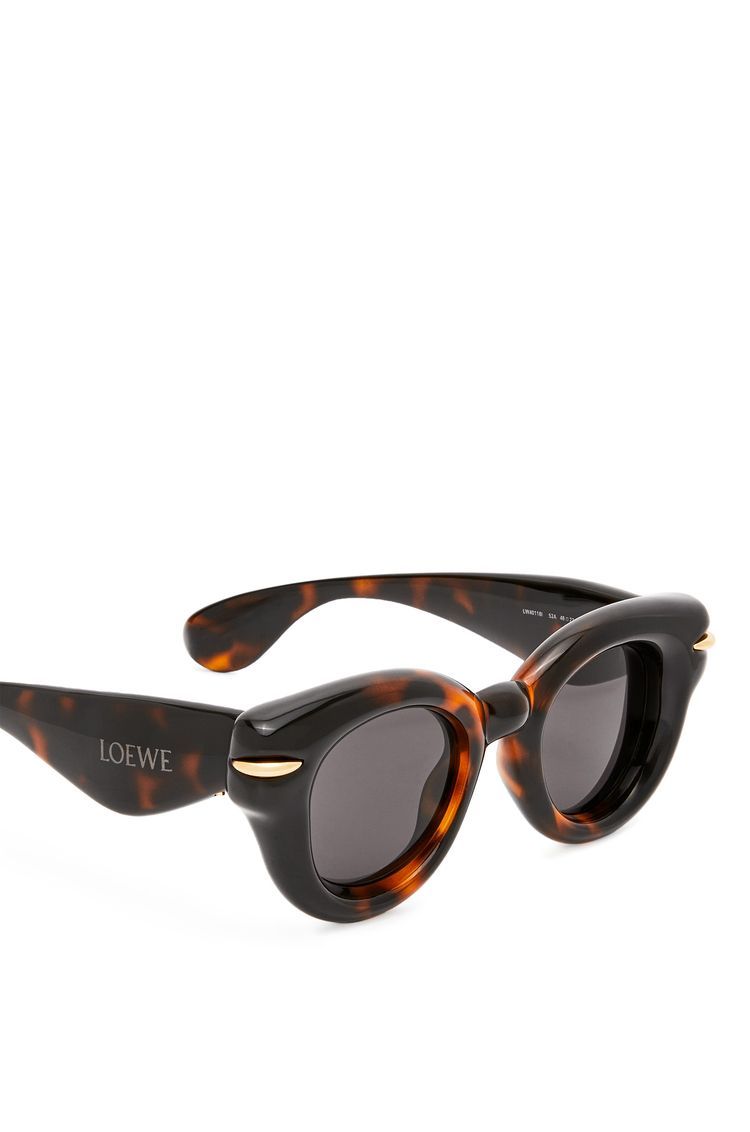 Inflated round sunglasses in nylon