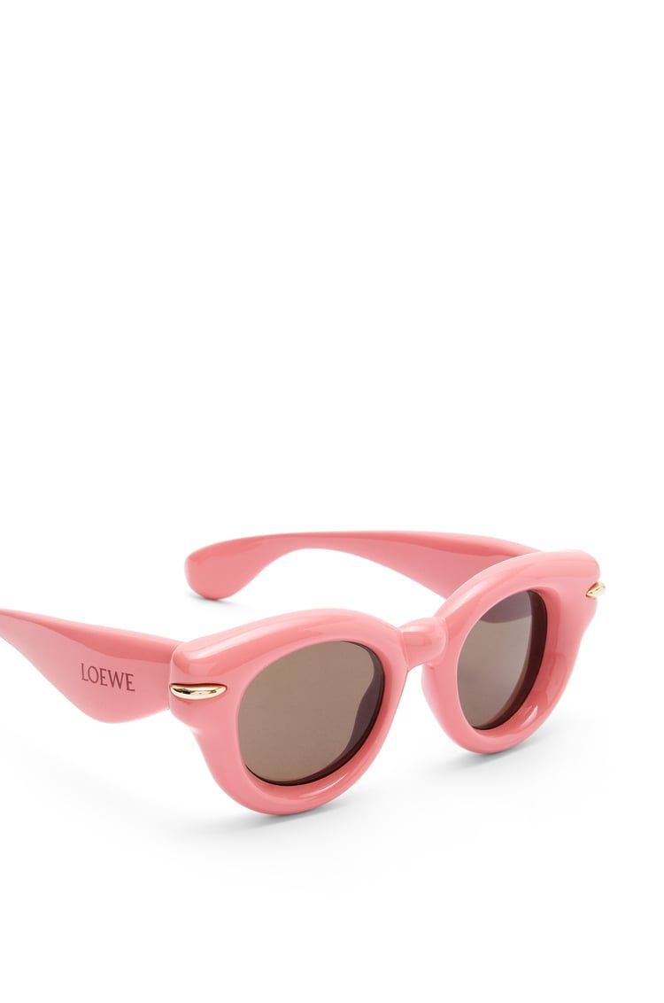 Inflated round sunglasses in nylon