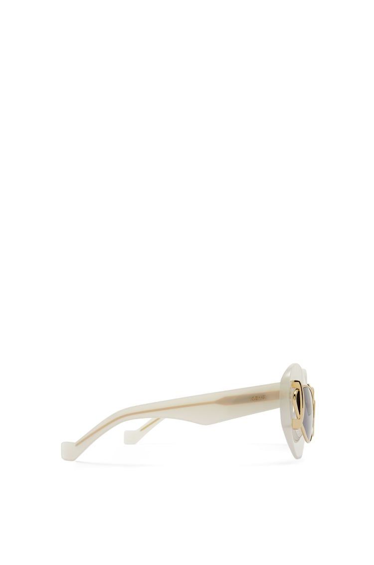 Cateye double frame sunglasses in acetate and metal