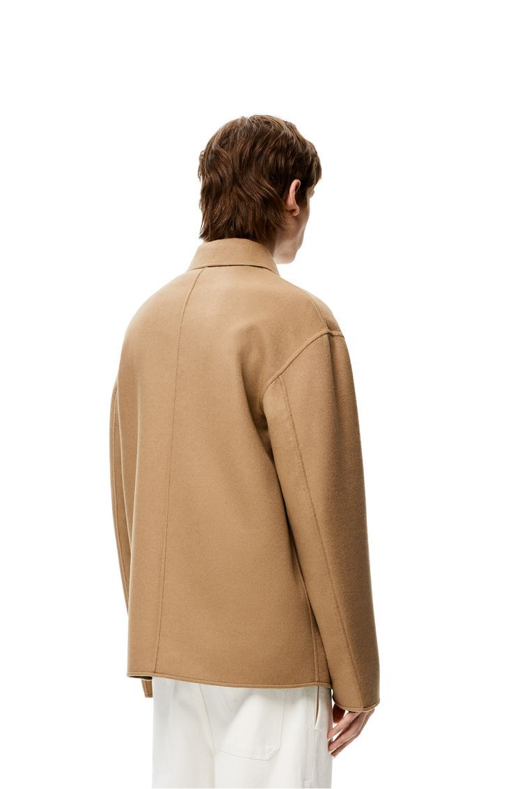 Workwear jacket in wool and cashmere