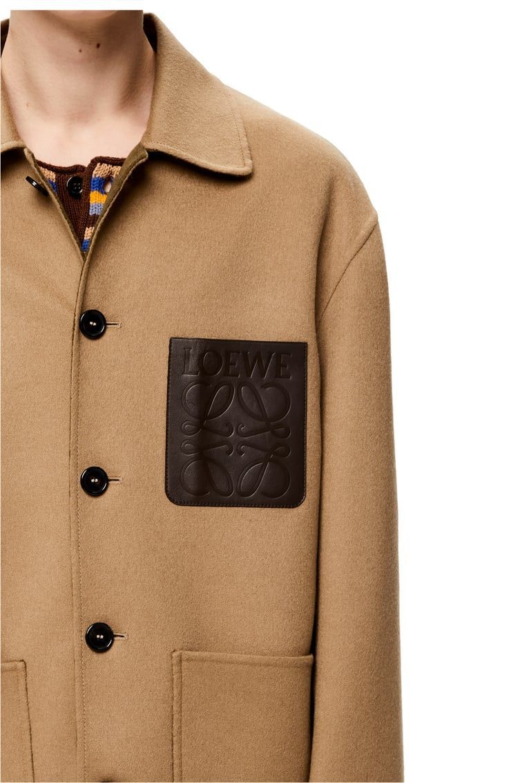 Workwear jacket in wool and cashmere
