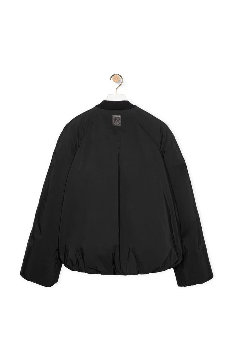 Padded bomber jacket in technical cotton