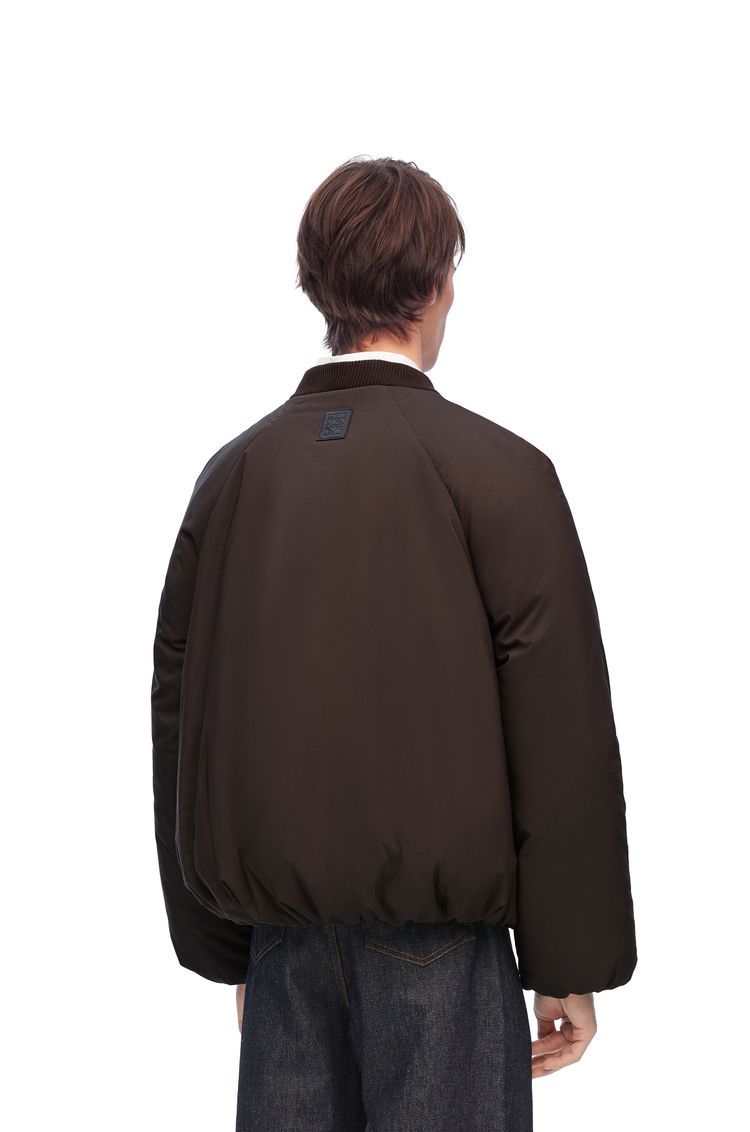 Padded bomber jacket in technical cotton