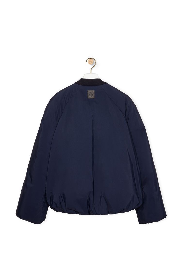 Padded bomber jacket in technical cotton