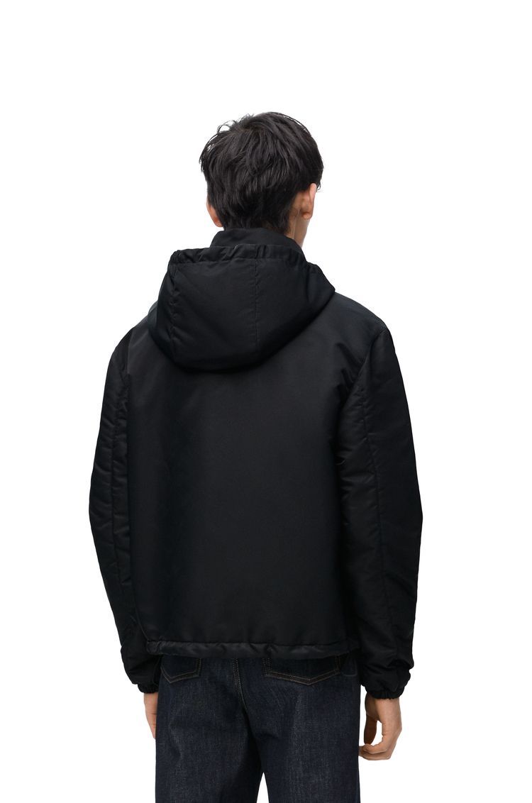 Hooded padded jacket in nylon