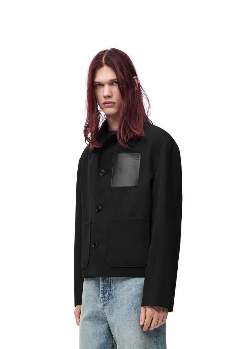 Workwear jacket in wool