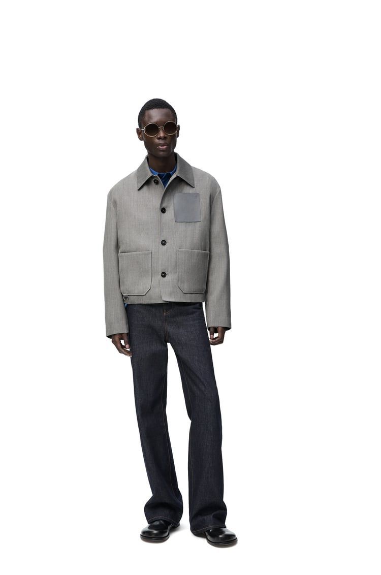 Workwear jacket in wool