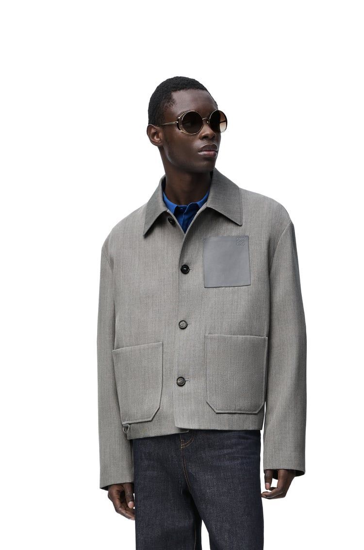 Workwear jacket in wool