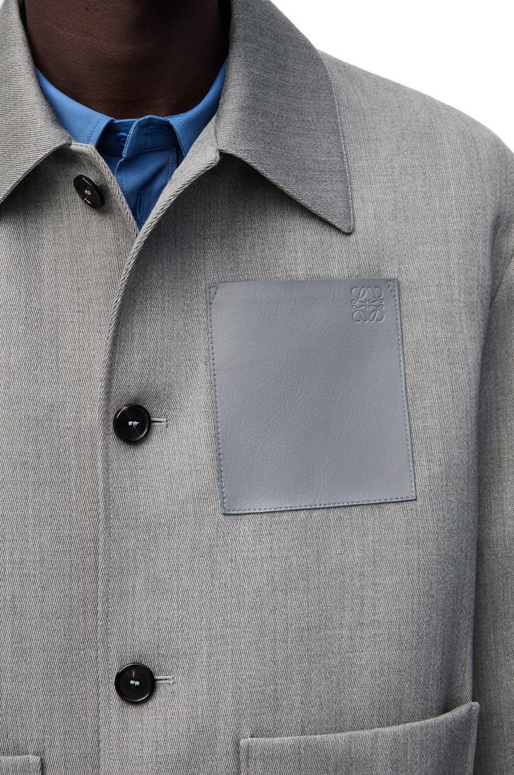 Workwear jacket in wool