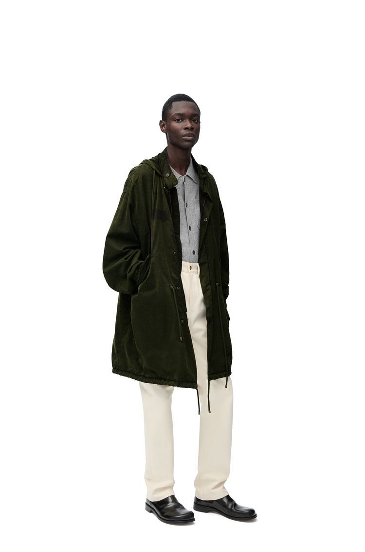 Parka in technical cotton