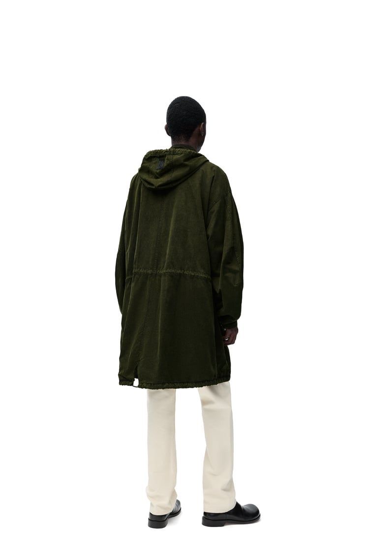 Parka in technical cotton