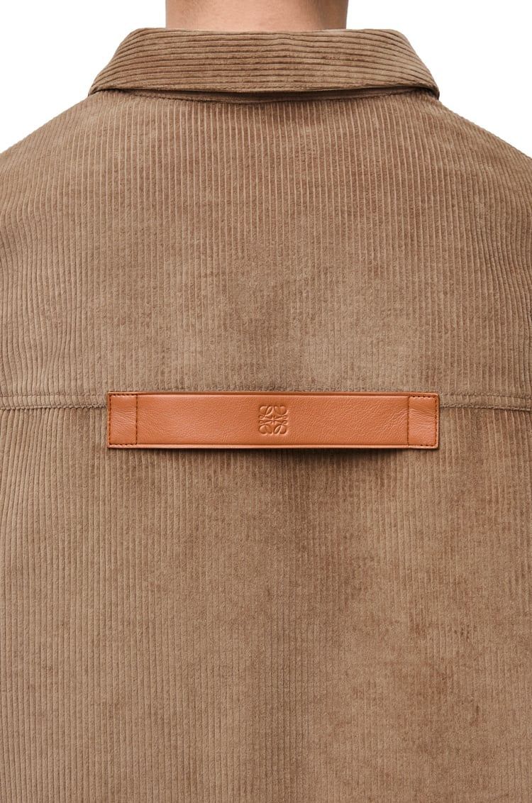 Overshirt in cotton and cashmere